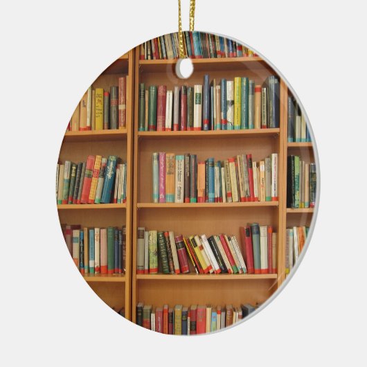 Achtergrond boekbalk keramisch ornament (Links)