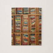 Achtergrond boekbalk legpuzzel (Verticaal)