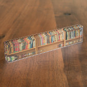 Achtergrond boekbalk naambordje (Zijkant)