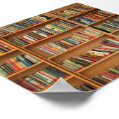 Achtergrond boekbalk poster (Hoek)