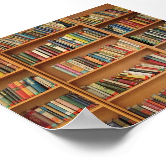 Achtergrond boekbalk poster (Hoek)