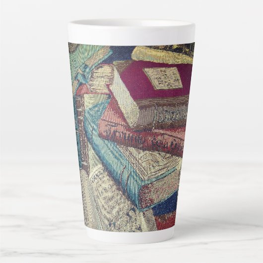 Achtergrond  boeken latte mok (Voorkant)