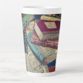 Achtergrond  boeken latte mok (Voorkant)