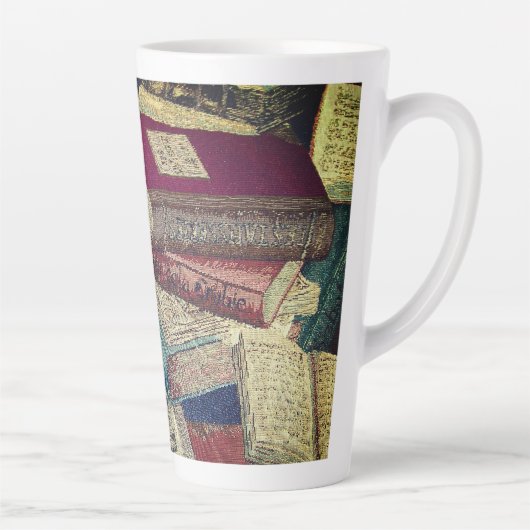 Achtergrond boeken latte mok (Rechts)