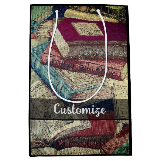 Achtergrond  boeken medium cadeauzakje (Voorkant)