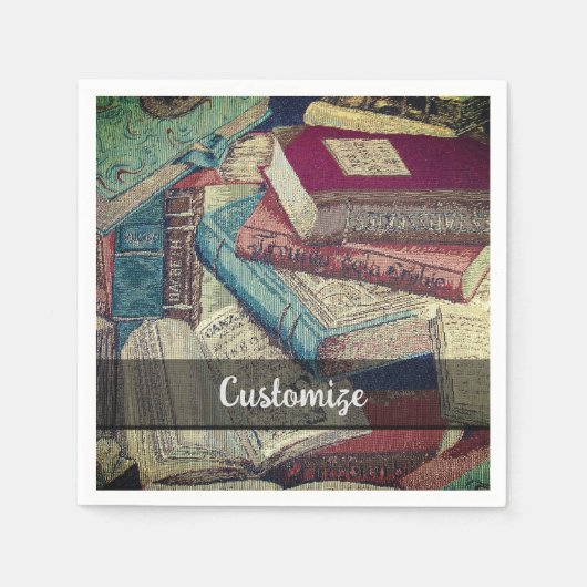 Achtergrond  boeken servet (Voorkant)