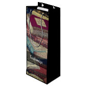 Achtergrond  boeken wijn cadeautas (Achterkant Gekanteld)