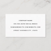 Achtergrond Boho Feathers Visitekaartje (Achterkant)