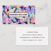 Achtergrond Boho Feathers Visitekaartje (Voorkant / Achterkant)