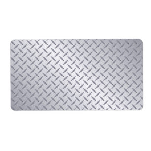 Achtergrond Bord Bright Steel Diamond Etiket