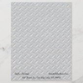 Achtergrond Bord staal Custom Briefhoofd (Voorkant)