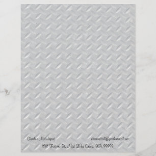 Achtergrond Bord staal Custom Briefhoofd