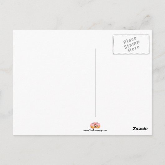 Achtergrond briefkaart Chocolade bar (Achterkant)