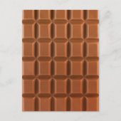 Achtergrond briefkaart Chocolade bar (Voorkant)