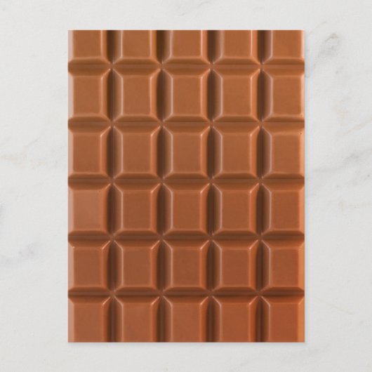 Achtergrond briefkaart Chocolade bar (Voorkant)