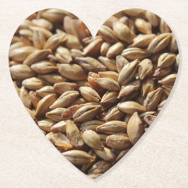 Achtergrond brouwgerstkorrels brouwerij kartonnen onderzetters