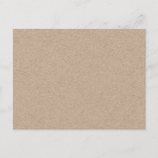 ACHTERGROND Bruin Kraft Paper Gedrukt Briefkaart (Voorkant)