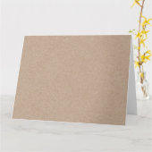 ACHTERGROND Bruin Kraft Paper Kaart (Gele Bloem)