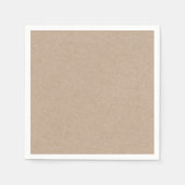 ACHTERGROND Bruin Kraft Paper Servetten (Voorkant)