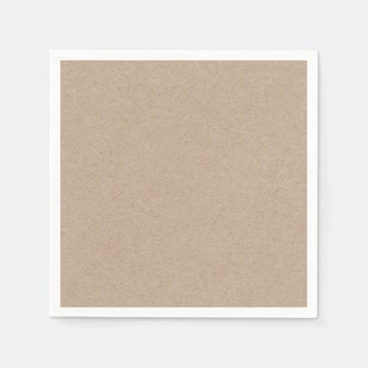 ACHTERGROND Bruin Kraft Paper Servetten (Voorkant)