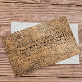 Achtergrond bruin leder visitekaartje