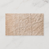 Achtergrond bruin leder visitekaartje (Achterkant)