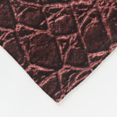 achtergrond - bruine reptielledertextuur - Croco Fleece Deken (Hoek)