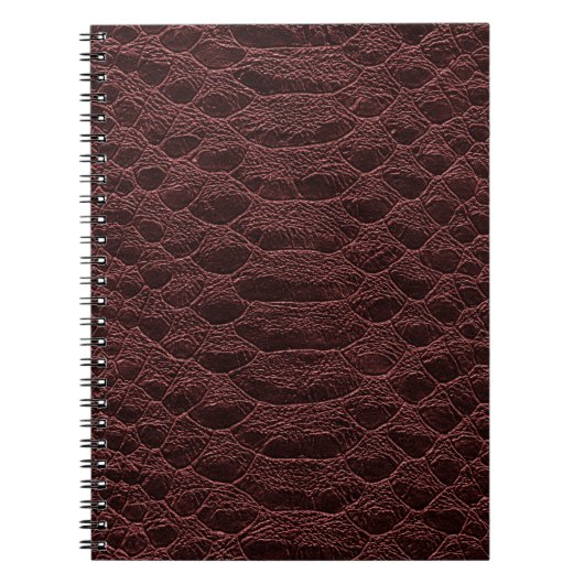 achtergrond - bruine reptielledertextuur - Croco Notitieboek (Voorkant)