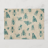 ACHTERGROND Bug Insect Patroonpatroon Briefkaart (Voorkant)