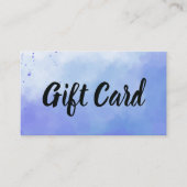 Achtergrond Cadeaubon waterverf Visitekaartje (Voorkant)