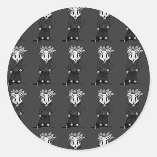 Achtergrond Cafepress: Zazzle M Ronde Sticker (Voorkant)