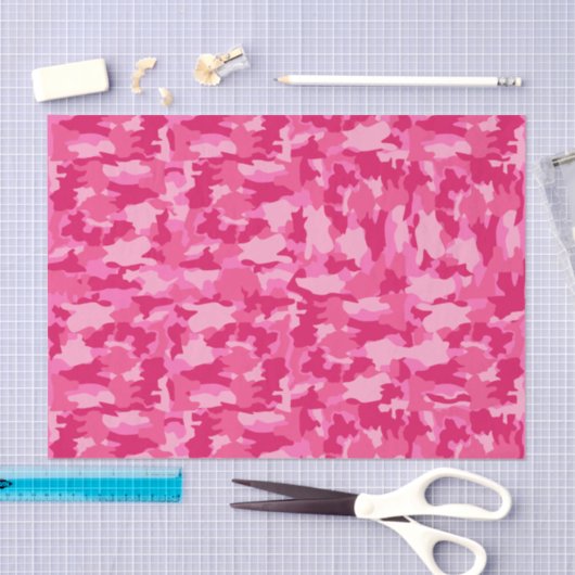 Achtergrond Camouflage roze patroon Tissuepapier (Craft)