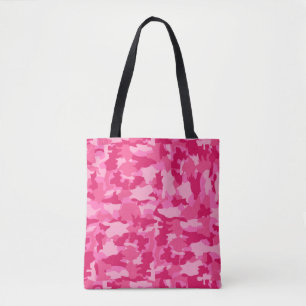 Achtergrond Camouflage roze patroon Tote Bag