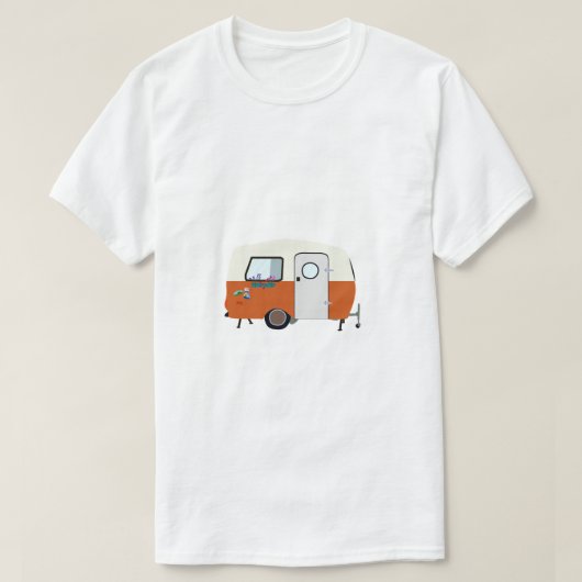 Achtergrond Camper Van T-shirt (Design voorkant)
