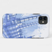 Achtergrond chemisch plant en waterverf Case-Mate iPhone case (Achterkant (horizontaal))