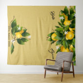 Achtergrond Citroen Fruit Bruiloft Wandkleed (In Situ (horizontaal))