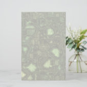 Achtergrond computercircuit briefpapier (Staand voorkant)