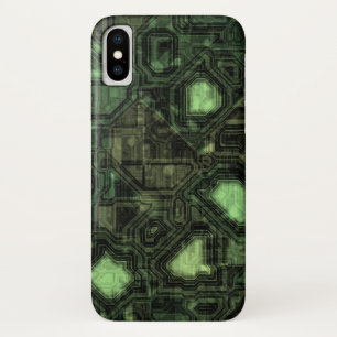 Achtergrond computercircuit iPhone x hoesje