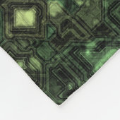 Achtergrond computercircuit fleece deken (Hoek)