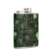 Achtergrond computercircuit heupfles (Rechts)