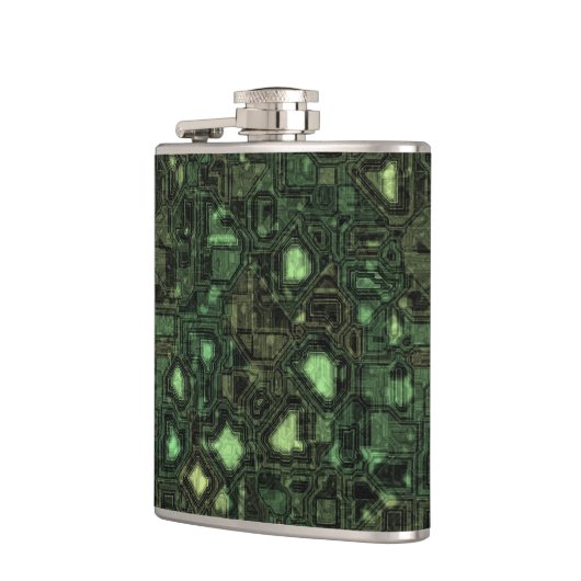 Achtergrond computercircuit heupfles (Links)