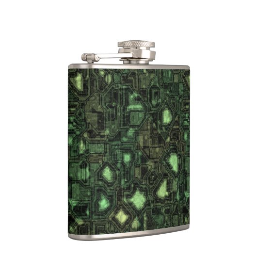 Achtergrond computercircuit heupfles (Rechts)