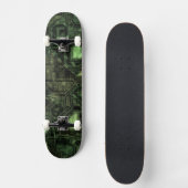 Achtergrond computercircuit persoonlijk skateboard (Voorkant)