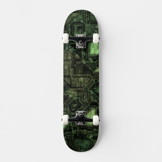 Achtergrond computercircuit persoonlijk skateboard (Voorkant)