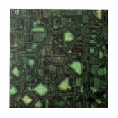 Achtergrond computercircuit tegeltje (Voorkant)