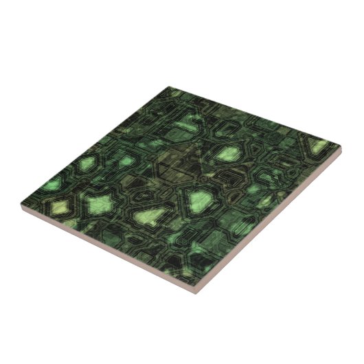 Achtergrond computercircuit tegeltje (Zijkant)