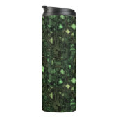 Achtergrond computercircuit thermosbeker (Geroteerd rechts)