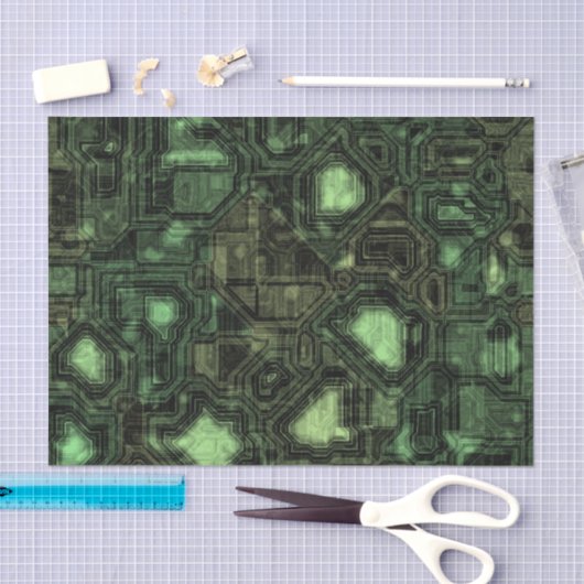 Achtergrond computercircuit tissuepapier (Craft)