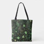 Achtergrond computercircuit tote bag (Achterkant)