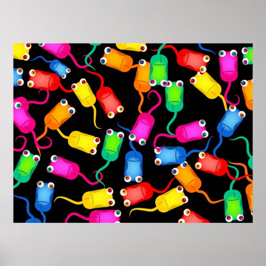 Achtergrond computermuis poster (Voorkant)